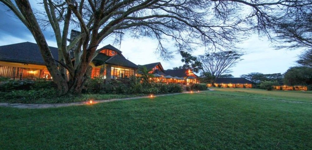 Keekorok Lodge at dusk in the Maasai Mara