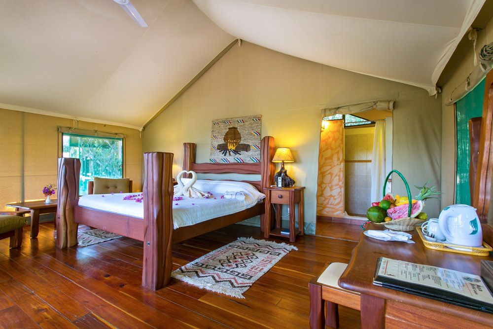 View of a room at the Mara Simba Lodge