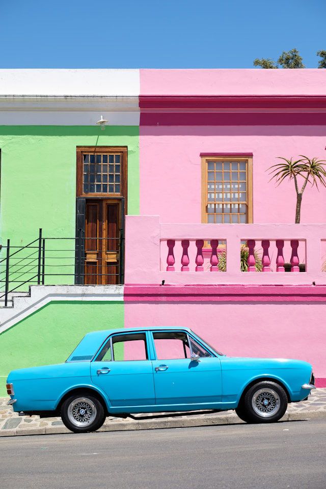Colorful houses in Bo Kaap, Cape Town