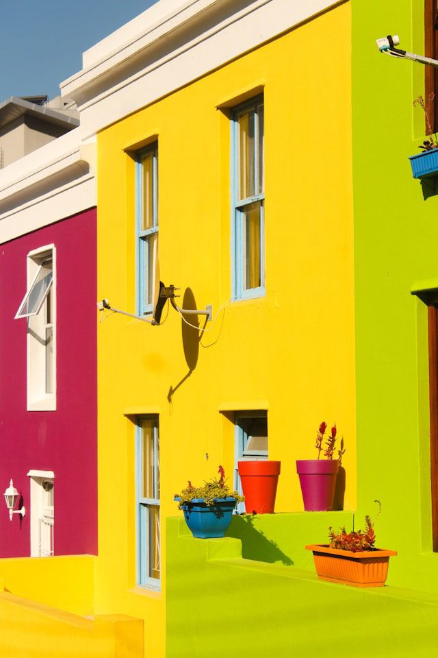 Colorful houses in Bo Kaap, Cape Town
