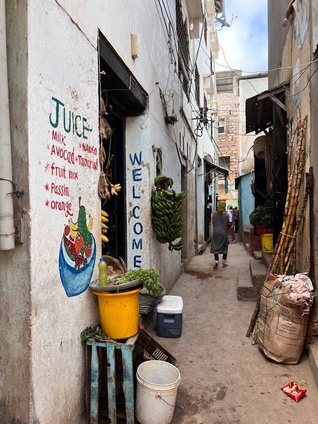 Narrow alleyway in Lamu town
