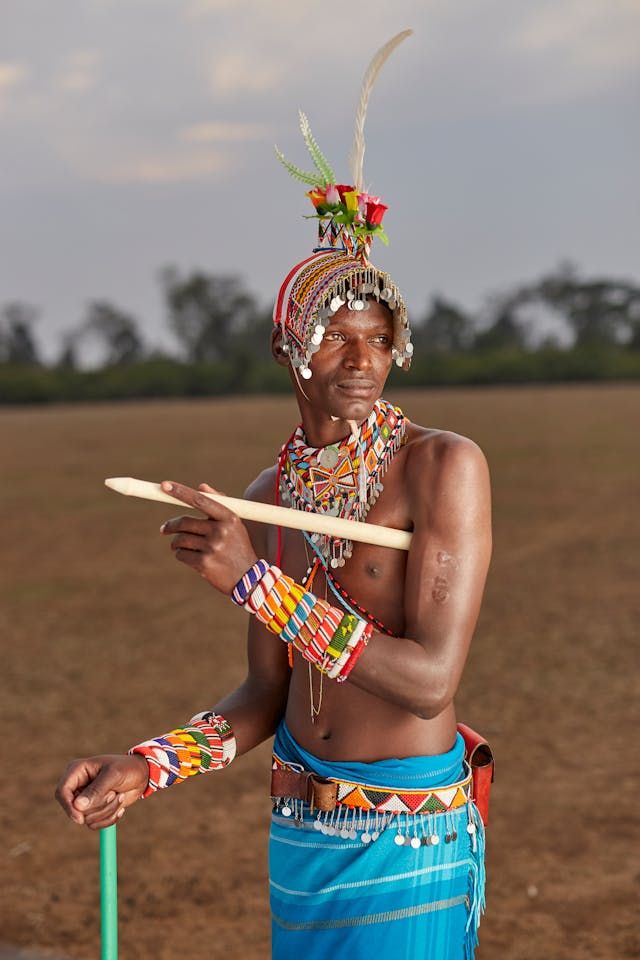 Man wearing traditional Samburu outfit
