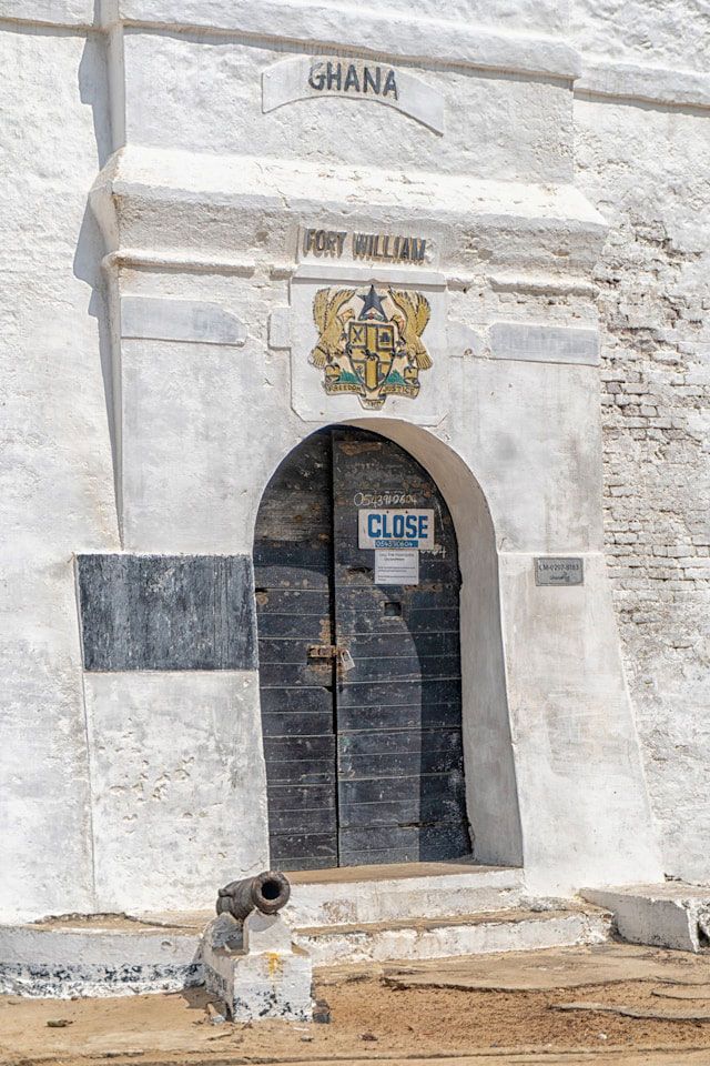 A door to Fort William in Ghana